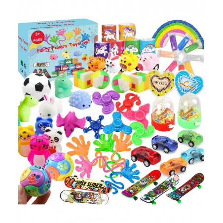 50 Pcs Party Favors for Kids Toy Assortment Bundle Classroom Rewards Carnival Prizes Pinata Filler Goodie Bag Christmas Stock...