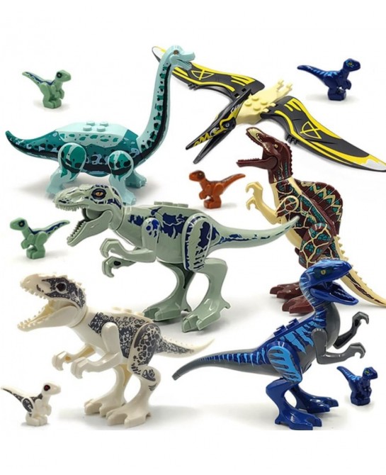 Dinosaur Toys Activity Building Block Dinosaur Park Accessories Dinosaur Baby and Eggs for Kids Age 3-12 Year Old Birthday Gi...