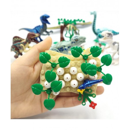 Dinosaur Toys Activity Building Block Dinosaur Park Accessories Dinosaur Baby and Eggs for Kids Age 3-12 Year Old Birthday Gi...
