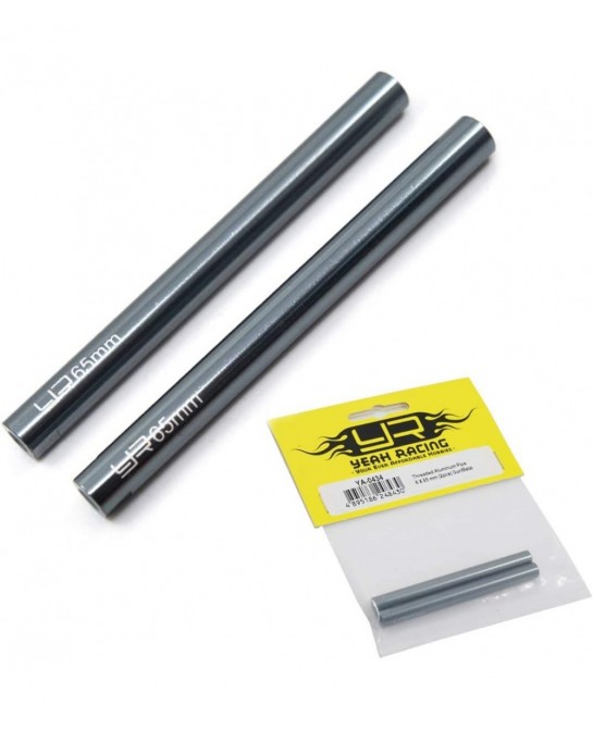 Threaded Aluminum Link Pipe 6X65mm (2pcs) Gunmetal $17.78 Hobby Remote & App Controlled Vehicle Parts