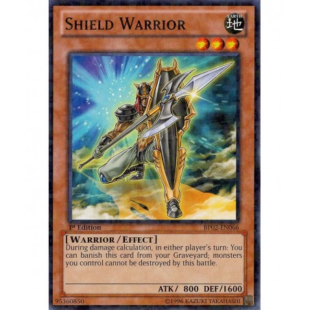 Shield Warrior (BP02-EN066) - Battle Pack 2: War of The Giants - 1st Edition - Mosaic Rare $11.40 Card Games