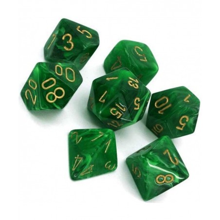 CHX27435 Dice-Vortex Green/Gold Set $17.29 Game Accessories