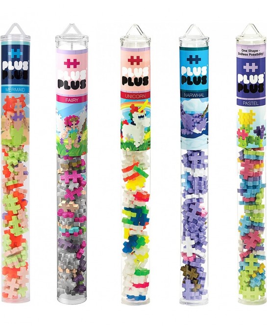 Fantasy 5 Piece Playset Bundle 70 pc Tubes - Construction Building Stem / Steam Toy Interlocking Mini Puzzle Blocks for Kids ...
