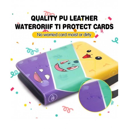 480 Trading Cards Binder for Cards - 4 Pockets 120 Pages Sleeves Collective Album Holder - Display Storage Carrying Book Albu...