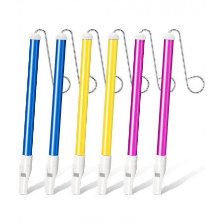 6 Pieces Slide Whistle Kids Instrument Toys Slide Whistle Party Birthday Favors Musical Games Educational Party Birthday Part...