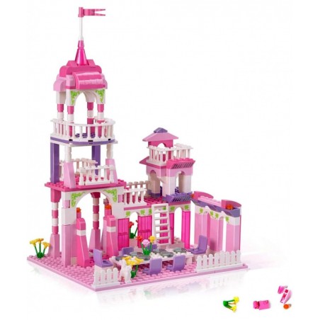 Girls Princess Castle for Girls Age Princess Castle Pink Palace Building Set (303 Pieces) $31.66 Toy Building Sets