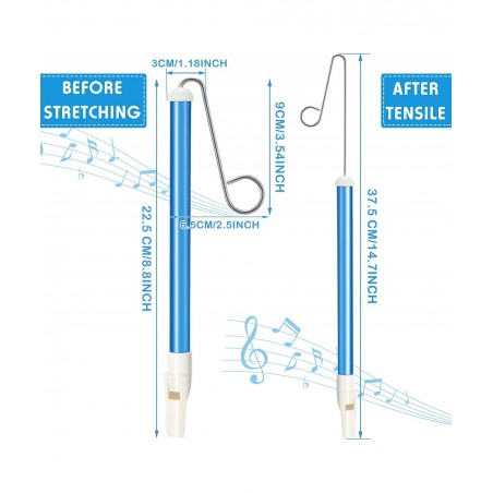 6 Pieces Slide Whistle Kids Instrument Toys Slide Whistle Party Birthday Favors Musical Games Educational Party Birthday Part...