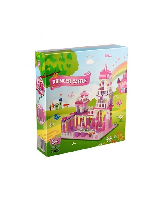 Girls Princess Castle for Girls Age Princess Castle Pink Palace Building Set (303 Pieces) $31.66 Toy Building Sets