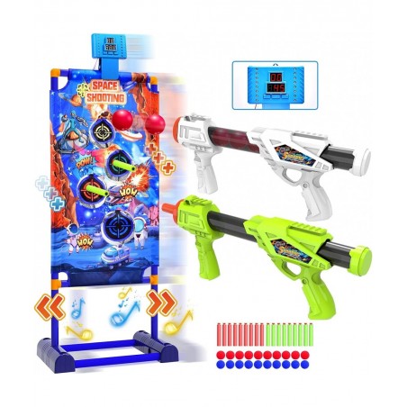 Toy Guns Gift Ideas Shooting Games Target for Age 4 5 6 7 8 9 10+ Years Old Boys and Girls Kids 2 Foam Blaster Gun Compatible...
