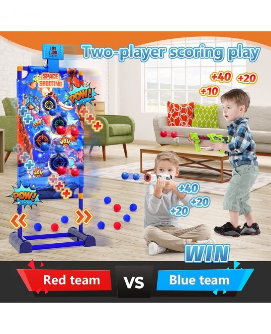 Toy Guns Gift Ideas Shooting Games Target for Age 4 5 6 7 8 9 10+ Years Old Boys and Girls Kids 2 Foam Blaster Gun Compatible...