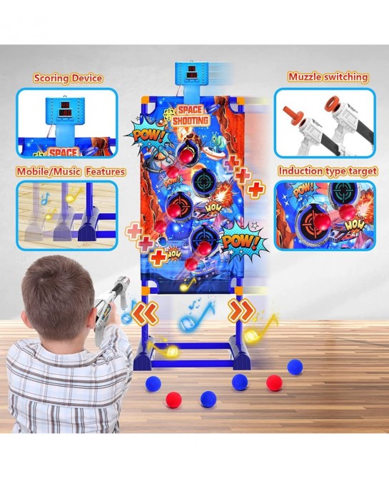 Toy Guns Gift Ideas Shooting Games Target for Age 4 5 6 7 8 9 10+ Years Old Boys and Girls Kids 2 Foam Blaster Gun Compatible...