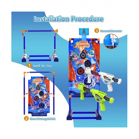 Toy Guns Gift Ideas Shooting Games Target for Age 4 5 6 7 8 9 10+ Years Old Boys and Girls Kids 2 Foam Blaster Gun Compatible...