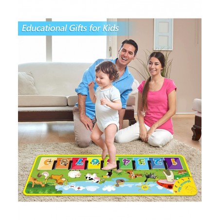 Musical Mats Toddler Toys - Baby Musical Toys Kids Floor Dance Mat Piano Keyboard Early Child Development Touch Pad Education...