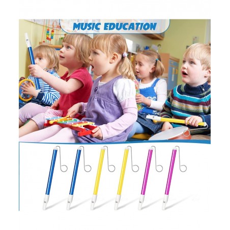 6 Pieces Slide Whistle Kids Instrument Toys Slide Whistle Party Birthday Favors Musical Games Educational Party Birthday Part...