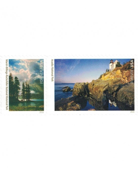 National Parks Forever Stamps Sheet of 16 Postage Stamps 2016 $55.33 Collectibles Display & Storage