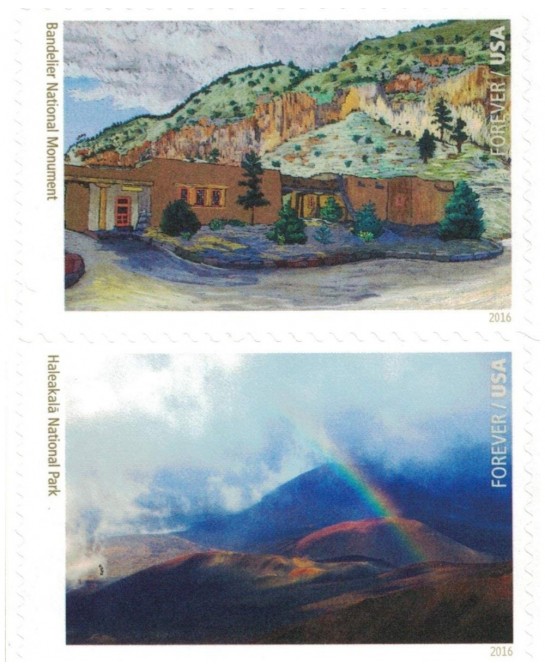 National Parks Forever Stamps Sheet of 16 Postage Stamps 2016 $55.33 Collectibles Display & Storage