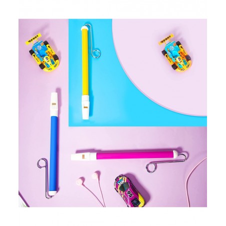 6 Pieces Slide Whistle Kids Instrument Toys Slide Whistle Party Birthday Favors Musical Games Educational Party Birthday Part...