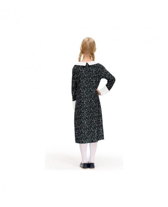 Girls Halloween Peter Pan Collar Button Down Vintage Black Dress 4-12 Years $29.48 Kids' Costumes