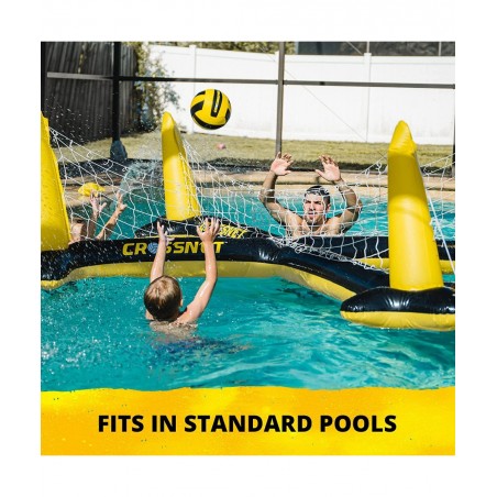 Inflatable H2O 4-Way Inflatable Volleyball Net for Adults & Family - Volleyball Net Pool Game - Quick Assemble and Portable -...
