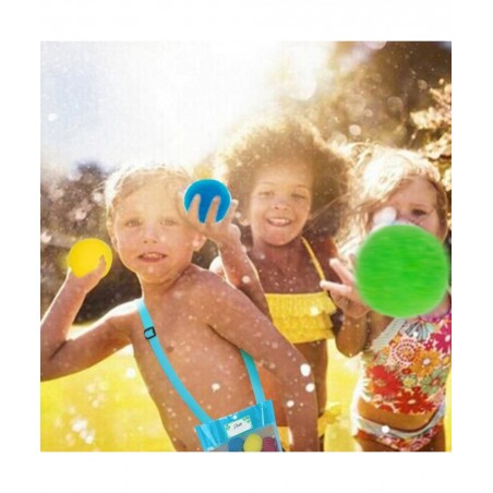 fozi cozi 52PCS Water Balls Toys with Mesh Beach Bag for Kids Ages 4-8 8-12 Summer Toys Reusable Water Balloons for Water Gam...