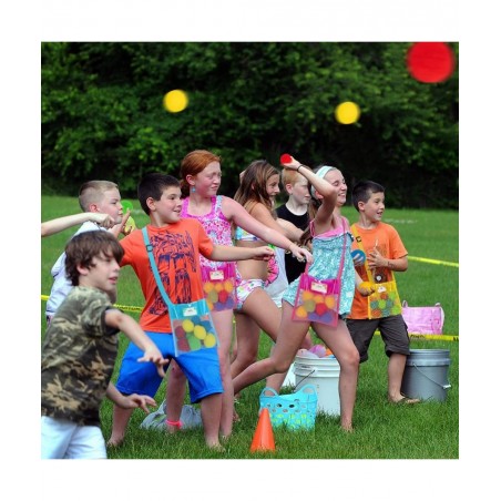 fozi cozi 52PCS Water Balls Toys with Mesh Beach Bag for Kids Ages 4-8 8-12 Summer Toys Reusable Water Balloons for Water Gam...