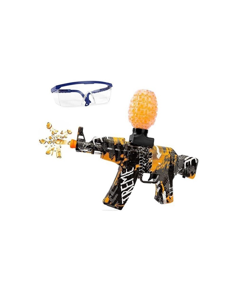 Electric Gel Blaster AKM-47 Eco-Friendly Splatter Ball Blaster Automatic with 3000+ Water Beads and Goggles for Outdoor Activ...