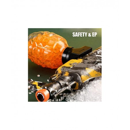 Electric Gel Blaster AKM-47 Eco-Friendly Splatter Ball Blaster Automatic with 3000+ Water Beads and Goggles for Outdoor Activ...