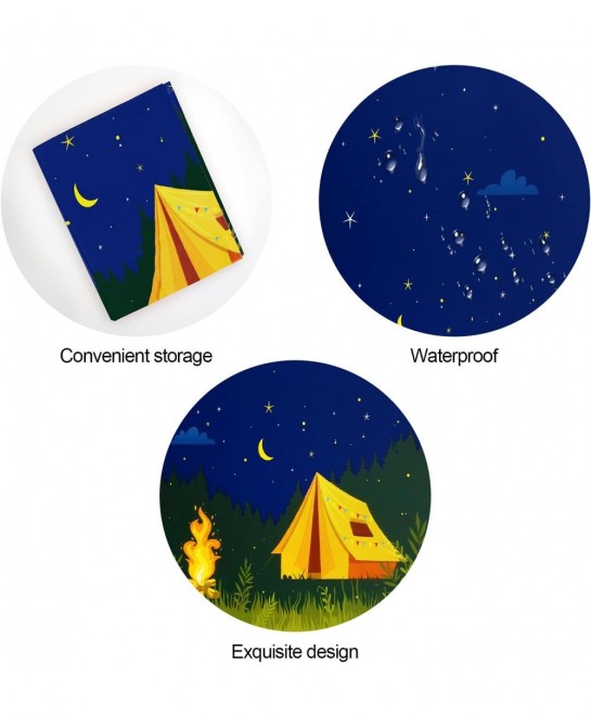 3pcs Camping Party Tablecloth for Kids Birthday Decorations Camping Adventure Backdrop Party Supplies Disposable Table Covers...