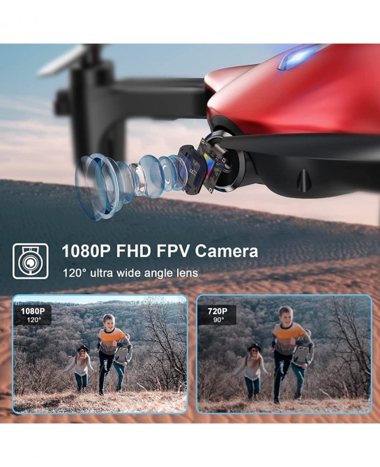 Drone with Camera DROCON 1080P Remote Control Drone for Kids Beginners FPV Drone App Control Gravity Control One-key Return 2...