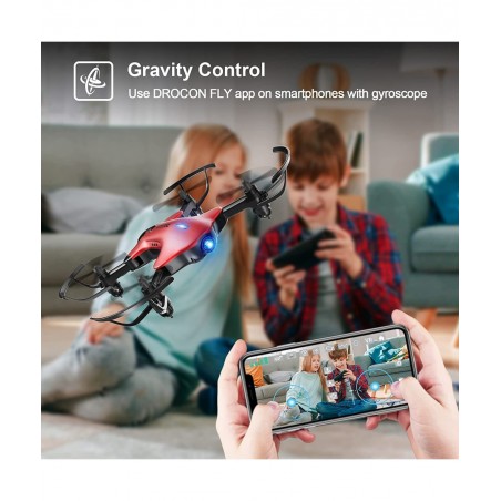 Drone with Camera DROCON 1080P Remote Control Drone for Kids Beginners FPV Drone App Control Gravity Control One-key Return 2...