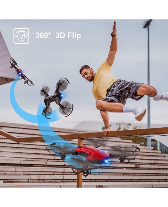 Drone with Camera DROCON 1080P Remote Control Drone for Kids Beginners FPV Drone App Control Gravity Control One-key Return 2...