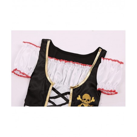 Girl Pirate Princess Costume Halloween Party Dress Up with Toys $34.61 Kids' Costumes