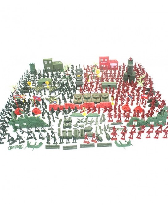 330 Pcs Military Figures and Accessories Army Soldiers Figures Military Model Toy Plastic Mini Little Soldier Military Sand T...