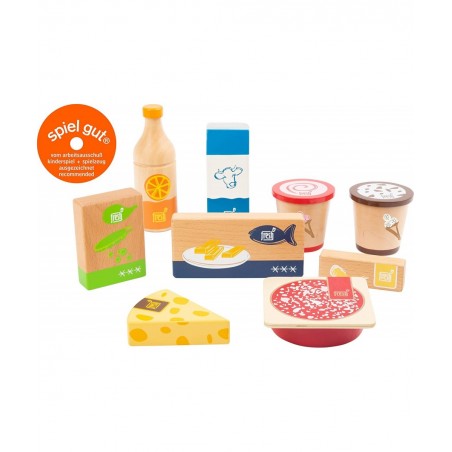 Wooden Toys Cold and Frozen "fresh" Products Play Set designed for children ages 3 years $33.45 Toy Kitchen Products