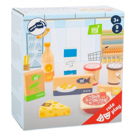 Wooden Toys Cold and Frozen "fresh" Products Play Set designed for children ages 3 years $33.45 Toy Kitchen Products