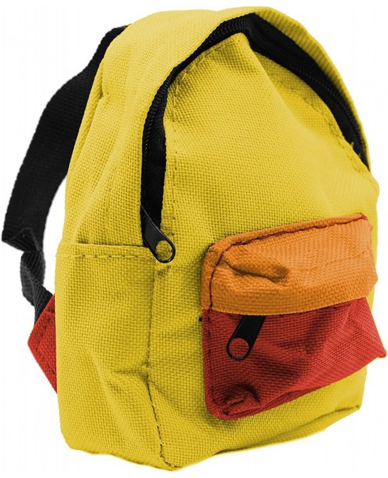Fingerboard Backpack Case Yellow - 5" x 3.75" - Miniature Canvas Bag for Tuning Travel & Storage $20.23 Finger Toys