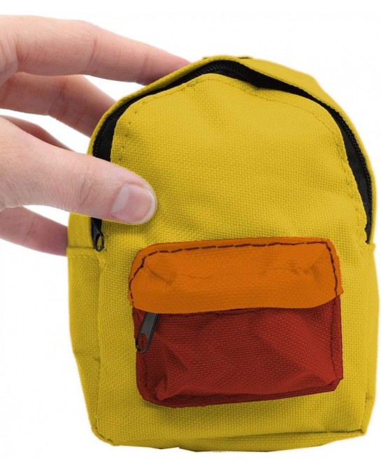 Fingerboard Backpack Case Yellow - 5" x 3.75" - Miniature Canvas Bag for Tuning Travel & Storage $20.23 Finger Toys