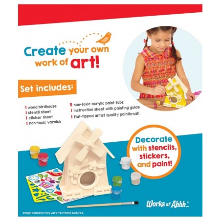 21637.03: Classic Wood Paint Kit - Windmill Birdhouse $25.10 Craft Kits