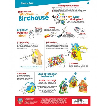 21637.03: Classic Wood Paint Kit - Windmill Birdhouse $25.10 Craft Kits
