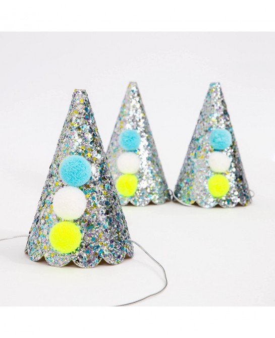 Silver Pierrot Party Hats $33.58 Kids' Party Hats
