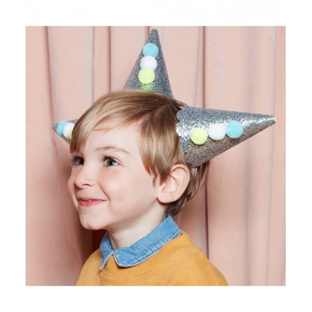 Silver Pierrot Party Hats $33.58 Kids' Party Hats