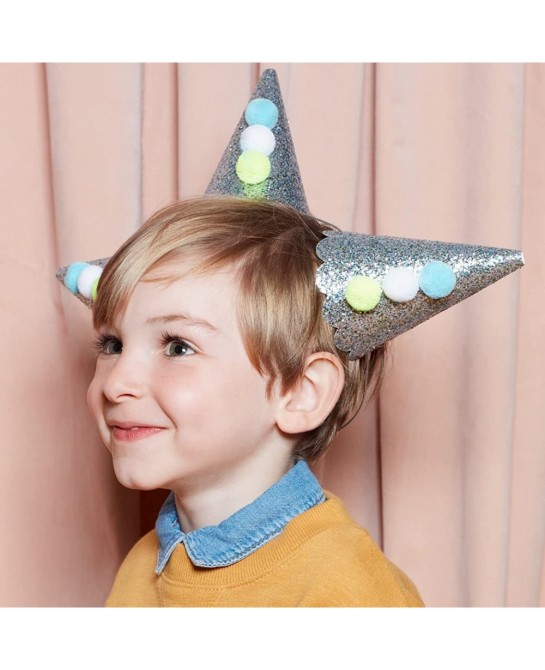 Silver Pierrot Party Hats $33.58 Kids' Party Hats