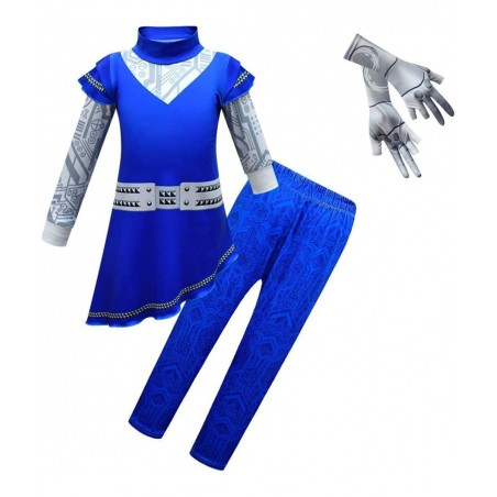 Zombies Alien Costume for Girls Halloween Outfits Set with Gloves 4-12Y $27.45 Kids' Costumes