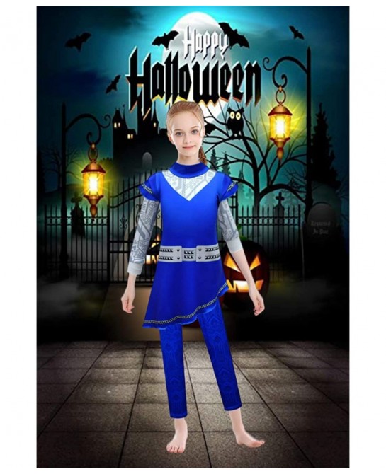 Zombies Alien Costume for Girls Halloween Outfits Set with Gloves 4-12Y $27.45 Kids' Costumes