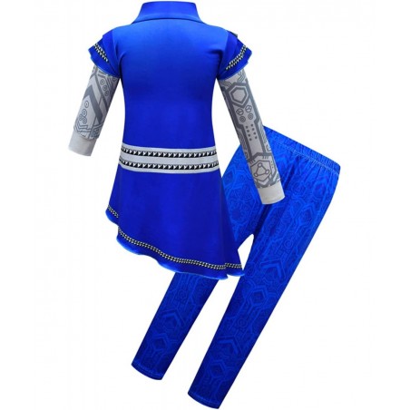 Zombies Alien Costume for Girls Halloween Outfits Set with Gloves 4-12Y $27.45 Kids' Costumes
