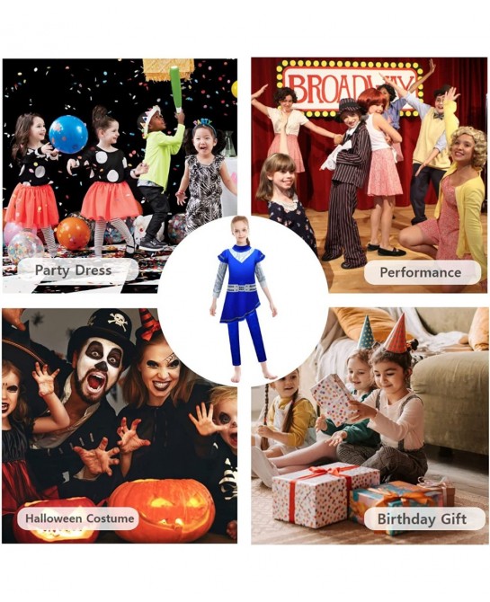 Zombies Alien Costume for Girls Halloween Outfits Set with Gloves 4-12Y $27.45 Kids' Costumes