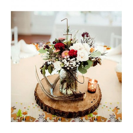 Woodland Party Supplies Woodland Party Tablecloth Woodland Animals Plastic Tablecloth Woodland Table Covers Woodland Animals ...