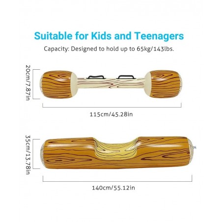 Inflatable Pool Floats Toys for Kids & Adults[2 Pack] Fun Float Canoe Ride On Pool & Beach Toy Raft Floating Lounger Seat Boa...