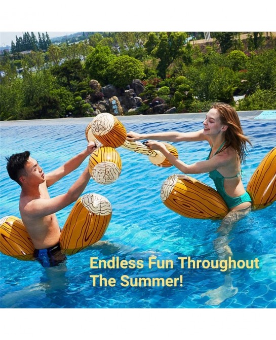 Inflatable Pool Floats Toys for Kids & Adults[2 Pack] Fun Float Canoe Ride On Pool & Beach Toy Raft Floating Lounger Seat Boa...