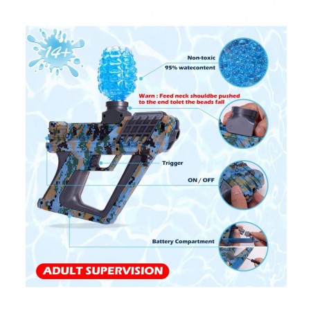 New Automatic Electric Gel Ball Blaster with 30000 Water Gel Ball & Goggles Rechargeable Gel Ball Blaster for Outdoor Activit...